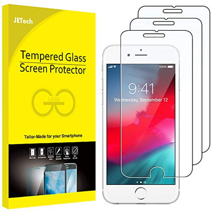 JETech Screen Protector for iPhone 8 Plus/7 Plus/6s Plus/6 Plus, 3-Pack | HD Clear, Tempered Glass Film, Anti-Scratch Glass - size: iPhone 8 Plus/7 Plus/6S Plus/6 Plus