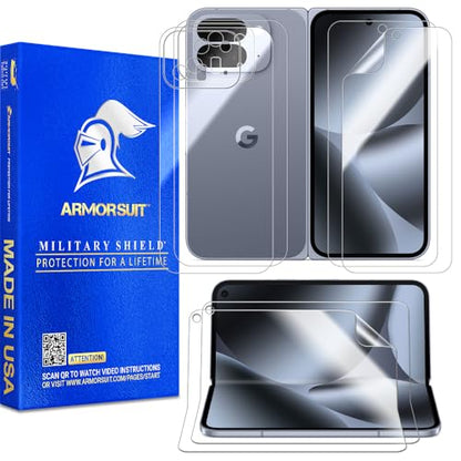 ArmorSuit 2+2+2 Pack Full Body Skin + Screen Protector for Google Pixel 10 Pro Fold HD Clear MilitaryShield Film - Made in the USA