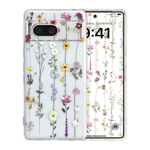 ZTOFERA Floral Case for Google Pixel 8,Cute Flower Pattern Case for Girls Women,Flexible Silicone Protective Slim Shockproof Bumper Phone Cover for Google Pixel 8,Clear - color: Clear, size: for Google Pixel 8