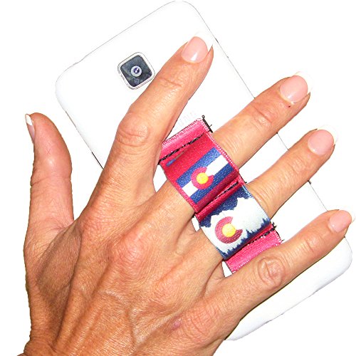 LAZY-HANDS 2-Loop Phone Grip - FITS Most - Colorado Red - color: Colorado Red - Fits Most