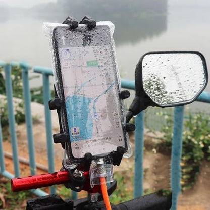 10PCS Motorcycle Phone Waterproof Bag - Clear Handlebar Cell Phone Case | Waterproof Phone Holder for Bikes | Touchscreen Phone Pouch