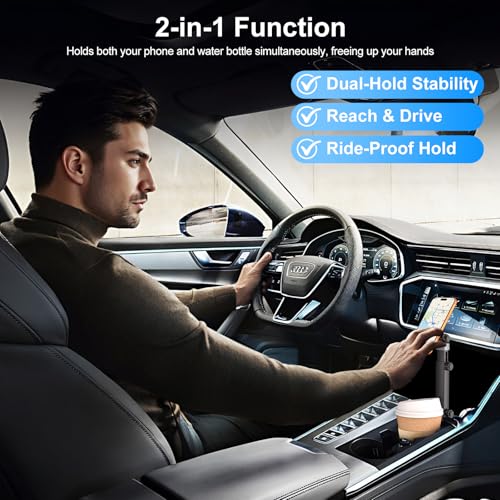 Vitog 2-in-1 Car Mount, Universal 2026 Hands Free Phone Holder for Your Car - color: Black(Magnetic)