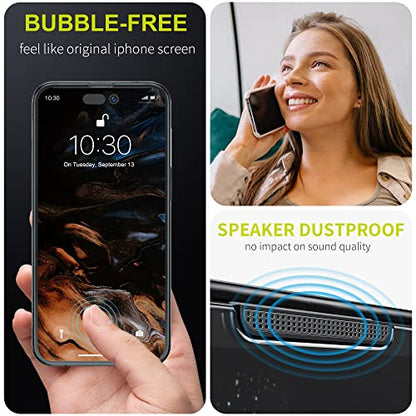 WSKEN 4 PACKS Privacy Screen Protector for iPhone 14 Pro Max 6.7 inch,[Auto-Dust Removal] Full Coverage Screen 2.5D Edge 28 Degree 10s HD Tempered Glass Film with Dust Clean Installing House 2022 5G,4 - color: 4 Pack Privacy