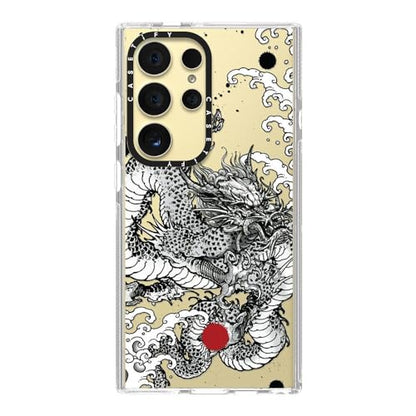 CASETiFY for Galaxy S24 Ultra Case - Impact Clear | Not Yellowing | 6.6 ft. Drop Protection | Power Dragon | Clear - color: Power Dragon by Gabe Shum, size: Galaxy S24 Ultra