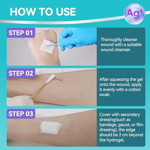 Dimora Silver Hydrogel Gel 1oz - Silver Hydrogel First Aid Ointment for Wound Healing, Wound Care for Minor Cuts, Abrasions, Lacerations & Burns, Safe Non-Amorphous Formula - size: Hydrogel Ag+ Gel 1 Ounce