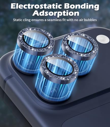 imluckies Camera Lens Protector for iPhone 17 Pro/iPhone 17 Pro Max - color: Bling Blue