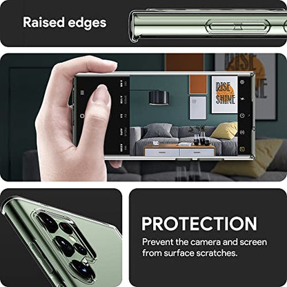 for Samsung Galaxy S23 Ultra Case, Ultra [Slim Thin] Flexible TPU Scratch Resistant Gel Rubber Soft Silicone Protective Clear Case Cover for Galaxy S23 Ultra 5G (Clear) - size: S23 Ultra