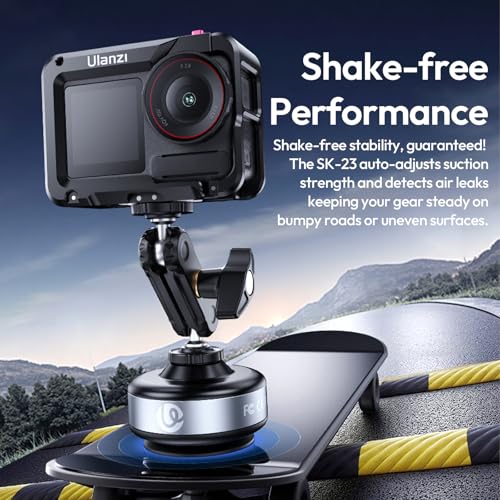 ULANZI SK-23 Electric Camera Suction Cup Mount with 1/4" Screw Hole