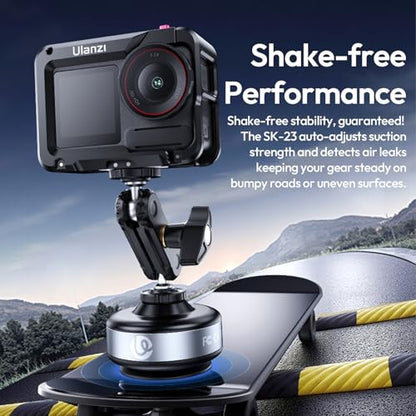 ULANZI SK-23 Electric Camera Suction Cup Mount with 1/4" Screw Hole