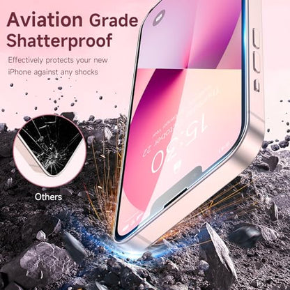 Fotbor for [3 Pack] iPhone 16e/13/13 Pro/14 Screen Protector Glass, 9H Tempered Glass Case Friendly HD Film Accessories iPhone 16e 13 13Pro 14 6.1" - size: iPhone 16e/13/13 Pro/14 - 6.1 inch