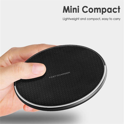 Wireless Charger 15W Fast Charge Aluminum Wireless Charging Pad Mat for iPhone 14 Pro Max/14 Plus/13 Pro/12/11/XS/XR/8, Samsung Galaxy S22/S21, Note 20/10 and More