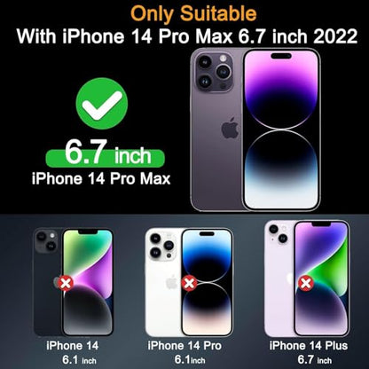 Milomdoi Screen Protector for Apple iPhone 14 Pro Max, Tempered Glass - size: iPhone 14 Pro Max 6.7 inch
