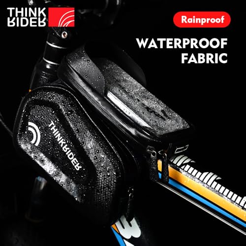 ThinkRider Bike Bag 2L Frame Front Tube Cycling Bag Bicycle Waterproof Phone Case Holder 7 Inches Touchscreen Bag Accessories