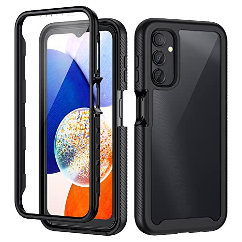 seacosmo Designed for Galaxy A14 5G Phone Case, Full Body Shockproof Cover, with Built-in Screen Protector Slim Fit Protective Case for Samsung Galaxy A14, Black - color: Black, size: Galaxy A14
