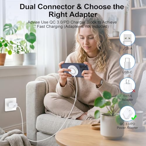 Magnetic Wireless Charger 15W Fast Charging Pad for Samsung S26 Ultra S26+ - color: White