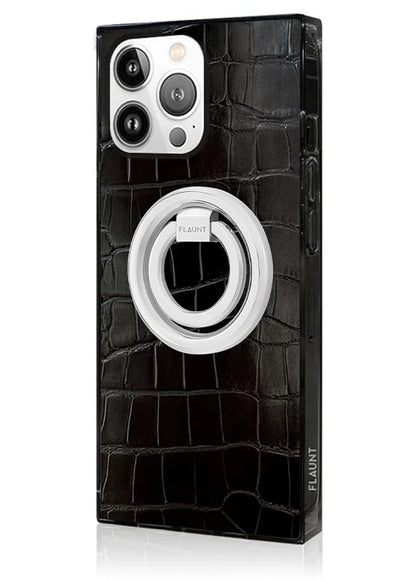 Flaunt MagSafe Phone Ring Holder and Stand - Magnetic Phone Grip - Silver - color: Silver