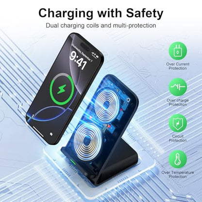 Wireless Charger Stand Samsung Fast Charging Station for Samsung S26 Ultra