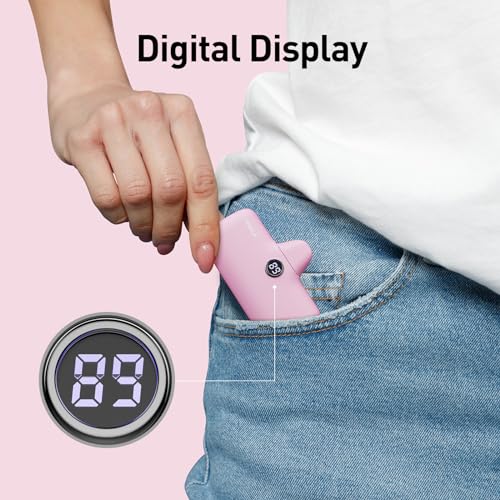 iWALK USB-C Portable Charger for iPhone 15/16, Mini 20W 4,800mAh Wireless Power Bank Fast Charging Travel Battery Pack Compatible with iPhone 16/15/15 Plus/15 Pro/15 Pro Max, Andriod Phone Samsung - color: LightPink