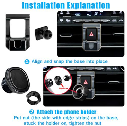 Car Phone Holder Mount for Toyota Highlander/Hybird 2020-2024 - style: Highlander