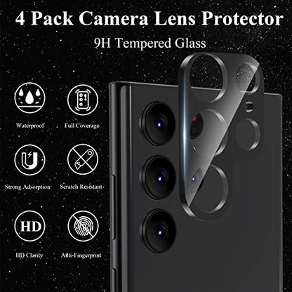 4 Pack Camera Lens Protector Compatible with Samsung Galaxy S22 Ultra - size: S22 Ultra
