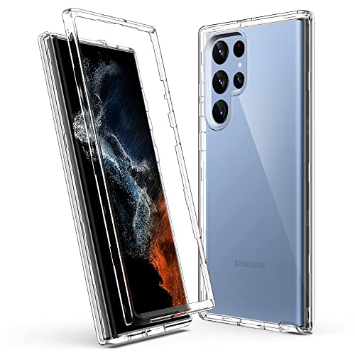 ULAK Compatible with Galaxy S22 Ultra Case 5G, Heavy Duty Case, HD Clear | Shockproof Soft TPU Bumper Cover Transparent Protective Phone Case for Samsung Galaxy S22 Ultra 5G 6.8 inch - color: HD Clear
