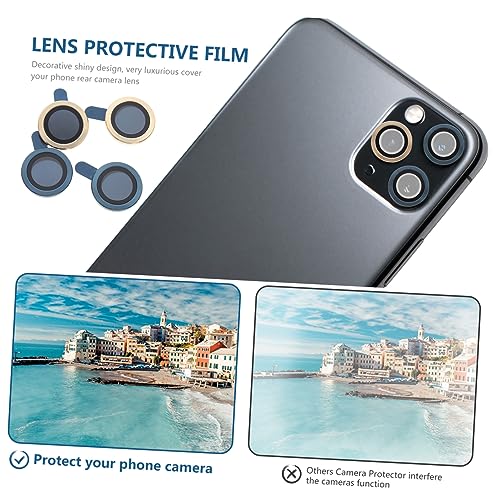 OSALADI 4pcs Camera Lens Protectors for High Definition Scratch Resistant Easy to Clean Lens Film Compatible Coverage