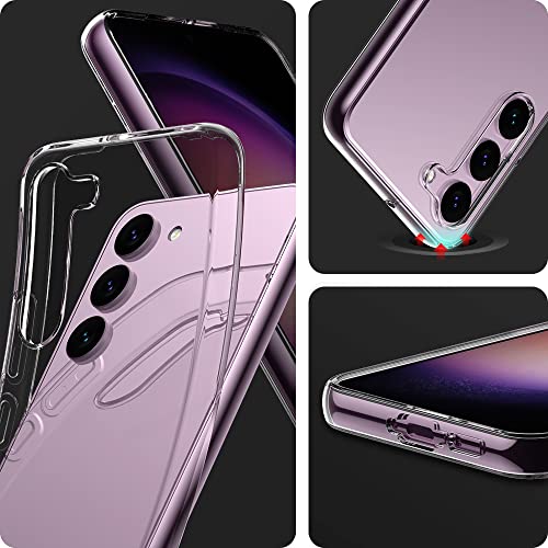 for Samsung Galaxy S23 Case, Galaxy S23 Case, Ultra [Slim Thin] Flexible TPU Scratch Resistant Gel Rubber Soft Silicone Protective Clear Case Cover for Galaxy S23 (Clear) - size: S23