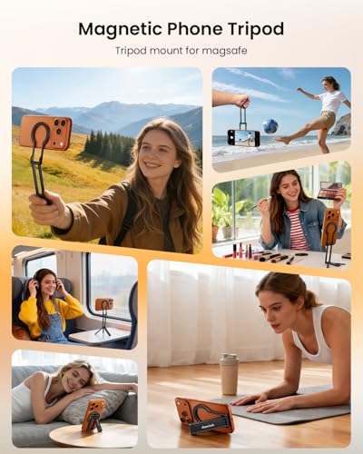 Foldable Magnetic Phone Tripod for MagSafe for Smartphone Stand