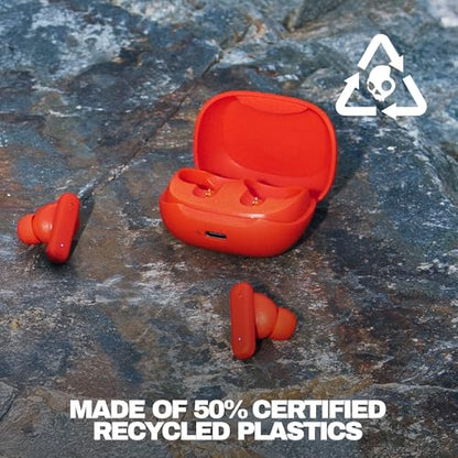 Skullcandy Smokin’ Buds Wireless Noise Isolating Earbuds - Flame - color: Flame