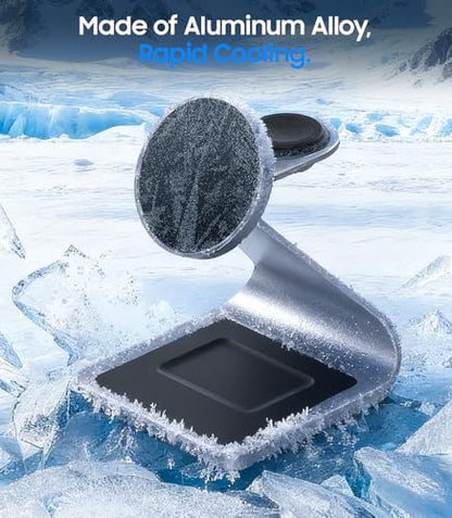 Meifigno Magnetic Wireless Charger for Samsung, 3 in 1 MagSafe Charging Station Aluminum Charger Stand for Galaxy S26/S25/Z Fold7/Z Flip7, Watch Charger Stand for Galaxy Watch Ultra 8 7, for Buds