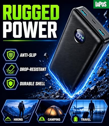 IAPOS 60000mAh 22.5W Fast Charge Portable Charger, for 5-Devices Power Bank