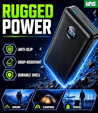 IAPOS 60000mAh 22.5W Fast Charge Portable Charger, for 5-Devices Power Bank