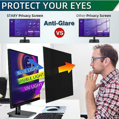 STARY [2 Pack 23.6 Inch Computer Monitor Privacy Screen for 16:9 Ratio - size: 23.6 Inch 16:9 Upgrade