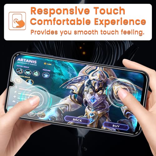 3+3 Pack for Samsung Galaxy A15 5G Privacy Screen Protector with Camera Lens Protector, Anti-Spy Tempered Glass Film, 9H Hardness, Anti-Scratch, Touch Sensitive - size: Samsung Galaxy A15