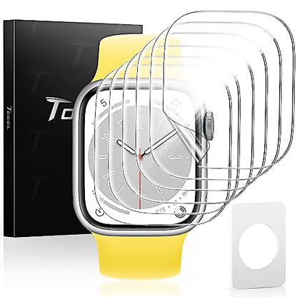 TOCOL 6 Pack Screen Protectors for Apple Watch SE (2nd Gen)/6/5/4 40 mm, Bubble-Free Scratch Resistant HD Transparent Soft TPU Screen Protector Film for Apple Watch 40 mm | Self-Repair, Scratch-Resistant, Bubble-Free, HD Transparent, Ultra-Slim, Flexible