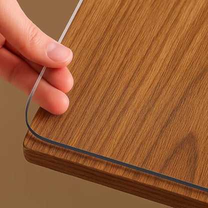NECAUX Clear PVC Table Cover Protector 12 x 16 Inch 1.5mm Thick - color: Clear 1.5mm, size: 12" x 16"