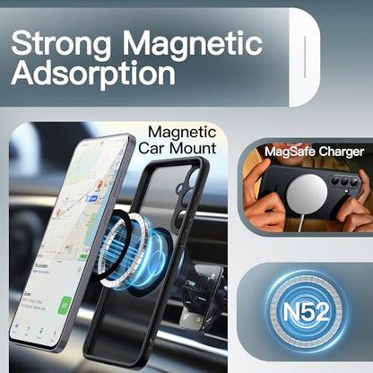 JETech Magnetic Case for Samsung Galaxy S25 FE, Black - color: Black, size: Galaxy S25 FE