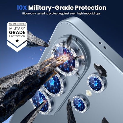 WSKEN for Samsung Galaxy S26 Ultra Camera Lens Protector - Ultra Thin - color: Glitter Blue