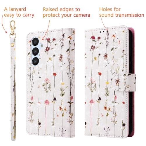UEEBAI Wallet Case for Samsung Galaxy S23 Plus 5G, PU Leather Phone Case Kickstand RFID Blocking Flip Case with Card Slots Wrist Strap Relief Engraved Pattern Magnetic Closure Folio Case - Vine - color: Vine, size: Samsung Galaxy S23 Plus 5G
