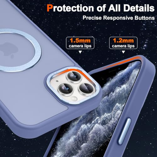 Magnetic for iPhone 11 Pro Max Case with Ring Stand, Sierra Blue - color: Sierra Blue, size: Iphone 11 Pro Max 6.5 inches
