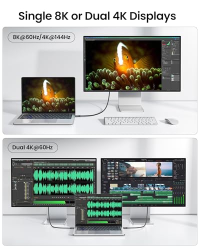 Silkland 40Gbps USB 4 for Thunderbolt 4 Cable 3.3FT, 240W PD3.1, 8K/Dual 4K - size: 3.3FT