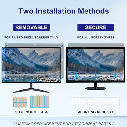 23.8 Inch Privacy Screen for Computer Monitor 16:9 Aspect Ratio - size: For Laptop 23.8 Inch 16:9