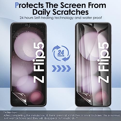 [2 Sets 6 Pack] for Samsung Galaxy Z Flip 5 Screen Protector - size: Z Flip 5