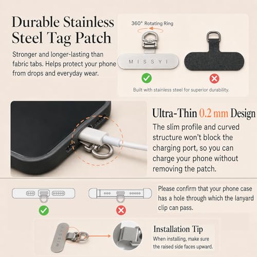 phone wrist strap, Adjustable Cell Phone Lanyard Strap for Case - color: Off-white