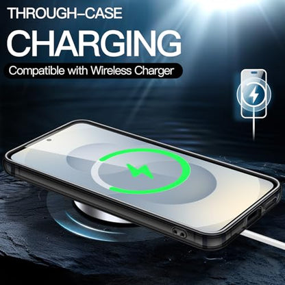 JETech Case for Samsung Galaxy S25 5G, Non-Yellowing Shockproof Bumper Protective Phone Cover, Anti-Scratch Hard PC Back (Black) - color: Black, size: Galaxy S25