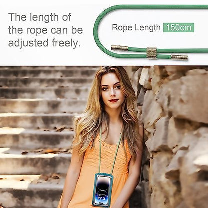 Small Crossbody Bag Cell Phone Purse for Women Men Leather Mini Shoulder Bag Wallet Case with Card Holder Slot Necklace Lanyard for All phones iPhone Samsung Google up to 7.3" Green - color: Green