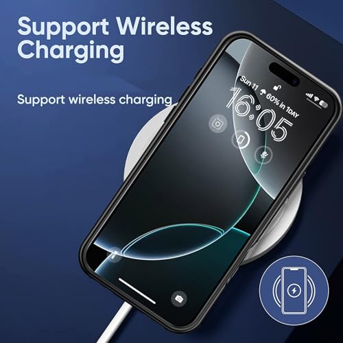 Battery Case for iPhone 16 Pro, 10000mAh High-Capacity Protective Rechargeable Extended Charger Case Compatible Magsafe with iPhone 16 Pro (6.3 inch) Wireless Charging Case Support Carplay (Black) - size: iPhone 16 Pro