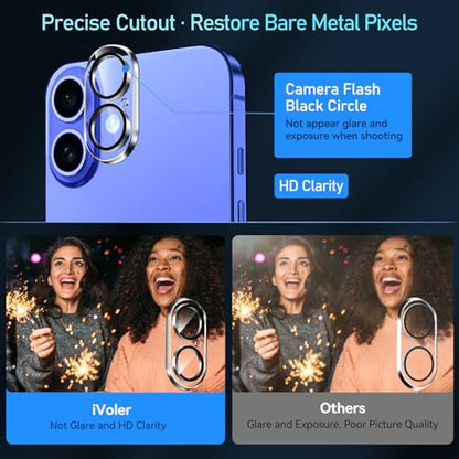 ivoler Camera Lens Protector for iPhone 17/16 /16 Plus, 4-Pack - size: iphone 17 6.3"/16 6.1“/16 plus 6.7"