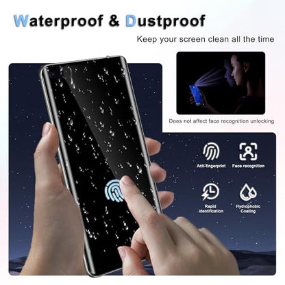 2+2 Pack for Samsung Galaxy S10 Plus Screen Protector, 9H Tempered Glass + Camera Lens Protector, Full Coverage, Case Friendly, Anti-Scratch, Bubble-Free for S10 Plus 5G 6.4” - size: 6.4 Inch-Galaxy S10 Plus