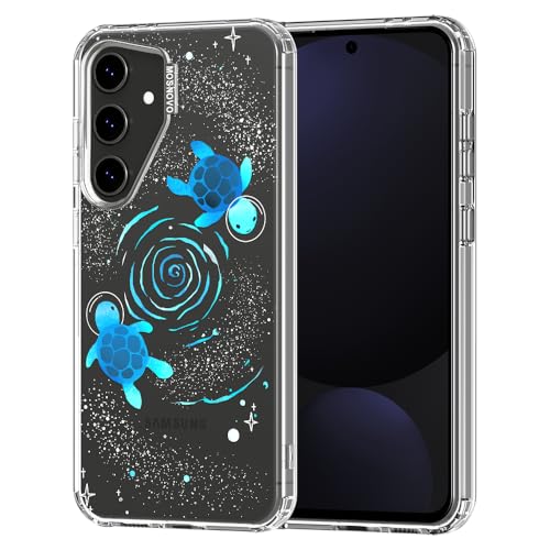 MOSNOVO Case for Samsung Galaxy S24 FE, [Buffertech 6.6ft Military-Grade Drop Protection] [Anti Peel Off Tech] Clear TPU Bumper Phone Case Cover Design - Space Turtle - color: Clear - Space Turtle, size: Samsung Galaxy S24 FE